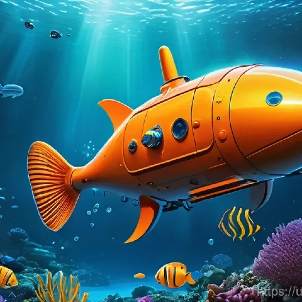 옥토넛과 실제 탐험대의 차이점 - **Prompt: "A vibrant split image contrasting two underwater worlds. On the left, a cheerful, brightl...