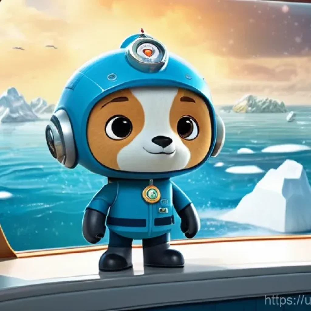 옥토넛 캐릭터별 대표 에피소드 - **Captain Barnacles: Leading Through an Icy Storm**
"A majestic and highly detailed illustration...