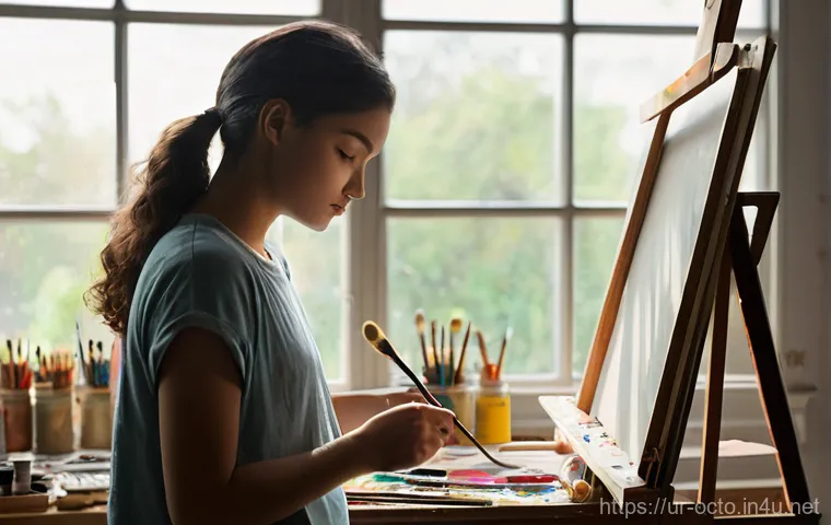 옥토넛 제작 초기 아이디어 - **Prompt 1: "A group of diverse teenagers, aged 15-17, are joyfully engaged in a vibrant outdoor pic...